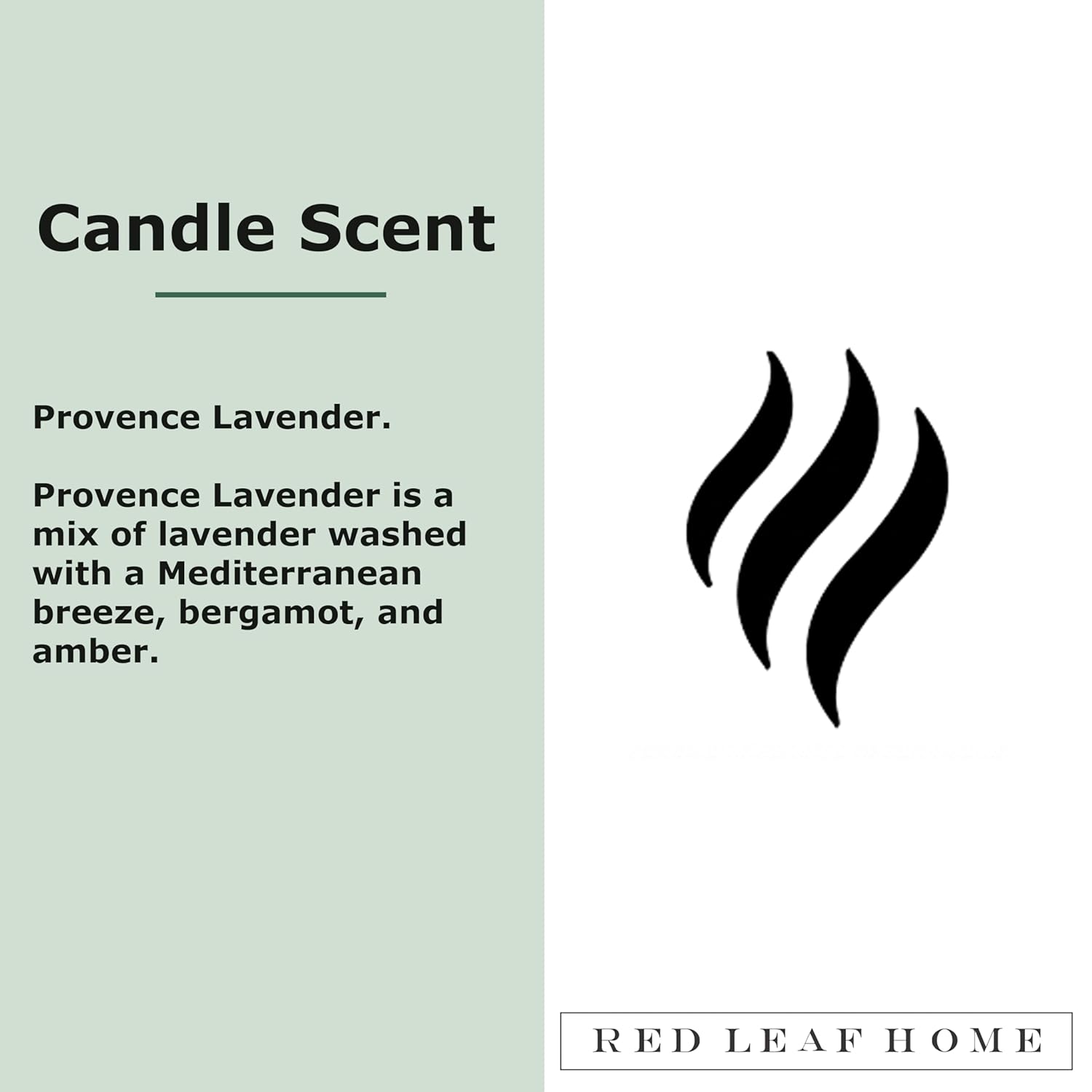 Provence Lavender Scented Glass Jar Candle | Includes Wooden Lid, Large | Aromatherapy | Fresh Scents Collection | 16.5Oz