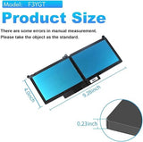 F3YGT 60Wh Replacement Laptop Battery for Dell Latitude 7480 and 7490