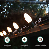Christmas Light Gutter Clip Outdoor Shingle Clips 80 Pieces Holiday Hanger Hooks Compatible With C9 C7 C6 For Roof, Roof Ridge Line, Fence (Translucent)