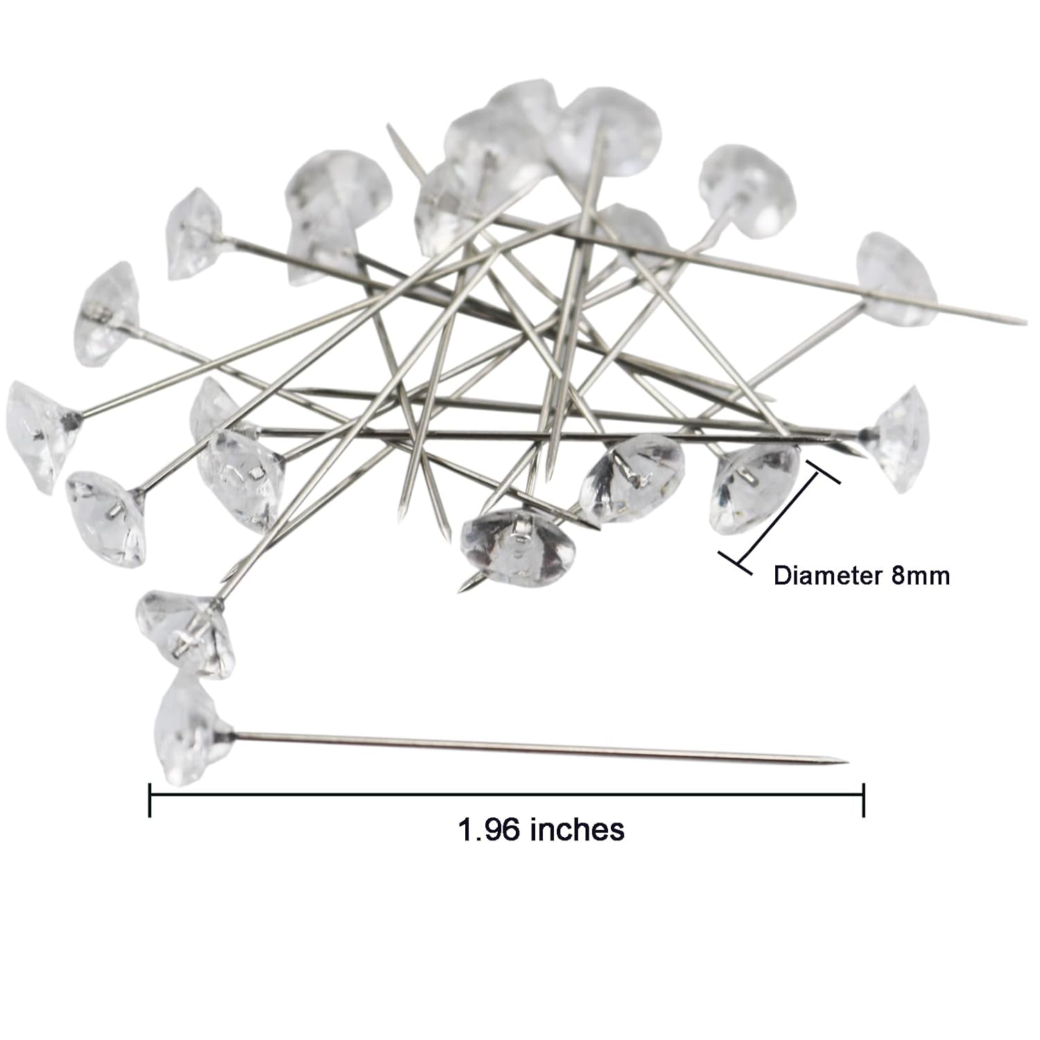 Box Of 4 Bride Wedding Flower Bouquet Holder Foam Floral Handle Bouquet Holder Large For Bride Faux Flowers, Handheld Flowers Decoration With 100 Pieces Flower Bouquet Pins