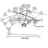Box Of 4 Bride Wedding Flower Bouquet Holder Foam Floral Handle Bouquet Holder Large For Bride Faux Flowers, Handheld Flowers Decoration With 100 Pieces Flower Bouquet Pins