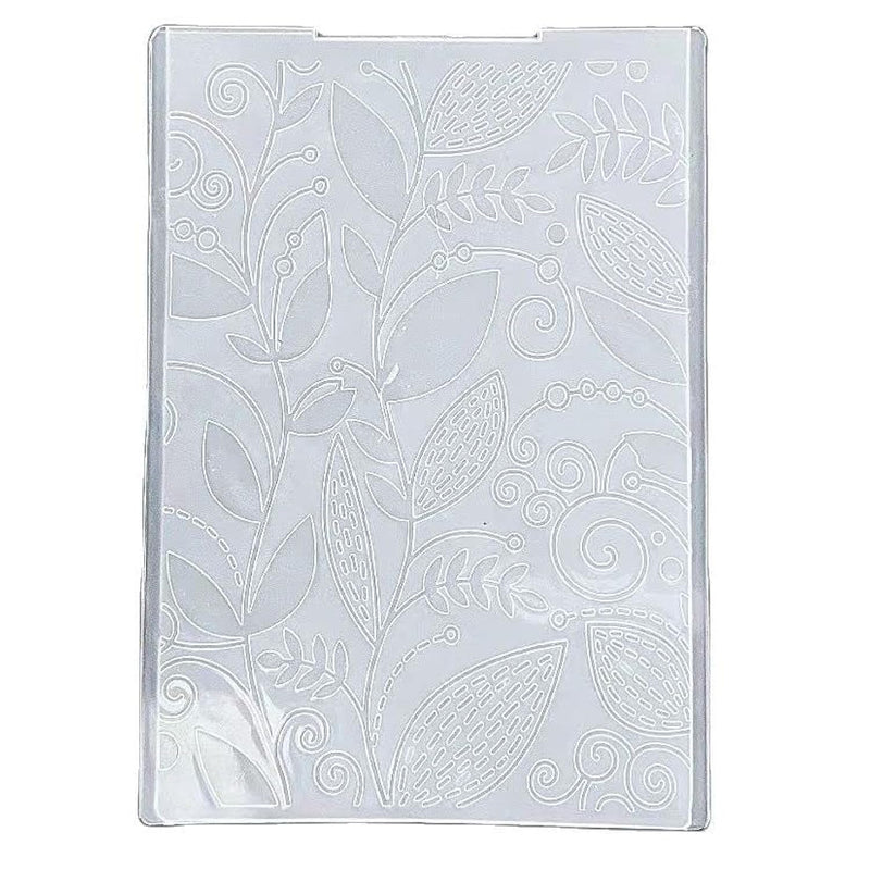 Christmas Leaves Background Plastic Embossing Folders For Card Making Scrapboo