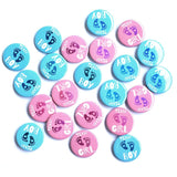50 Pcs Gender Reveal Badges Button Pins Team Boy Team Girl Button Pins Gender Reveal Party Decorations