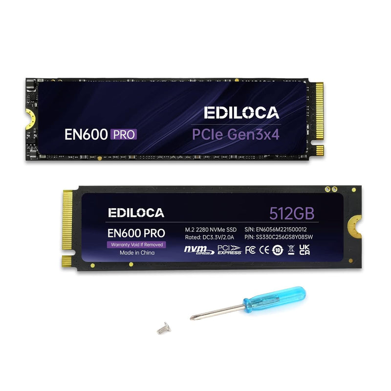 En600 Pro Ssd 512Gb Pcle 3.0X4, Nvme M.2 2280, Up To 3200Mb/S, Internal Solid