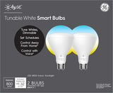 GE Smart Flood Light Bulbs Bluetooth Tunable White Alexa Google Assistant 2 Pack LED