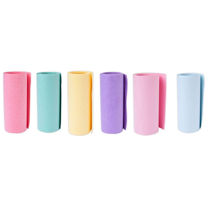 Surfacez Texture Rolls - 6 6X48 Rolls, Pastel Colors, Primrose, Limoncello, Mi