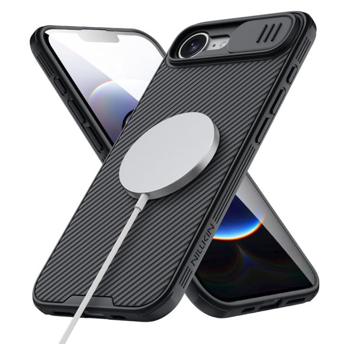 Magnetic MagSafe Case for iPhone 17E/16E, Upgraded Camera Cover with Shockproof Protection, Compatible with MagSafe, Slim Fit for iPhone 17E(2026)/16E(2025) 6.1 inch, Black