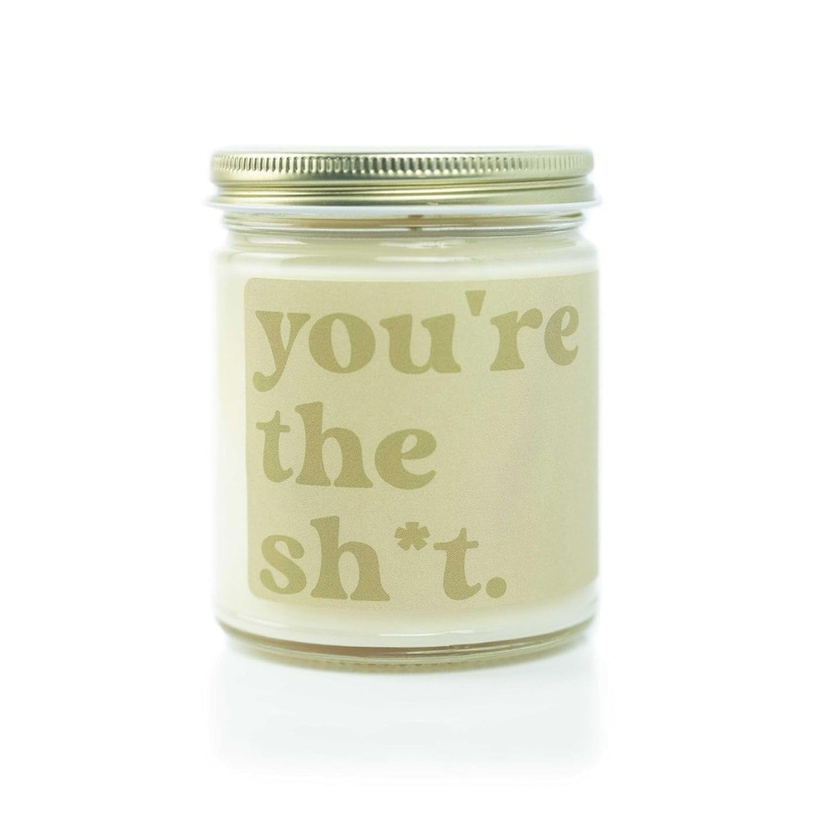 “You’Re The Sh*T” Soy Candle – Lime, Papaya Blossom & Cedar – 9 Oz – Hand-Poured Vegan Candle, Phthalate-Free
