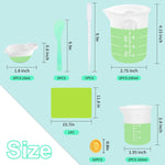 Silicone Measuring Cups For Resin Supplies,Resin Kit For 250Ml &100Ml Non-Stick Mixing Cups,Silicone Cups For Resin Molds,Epoxy Resin Cups,Cooking,Casting Molds,Jewelry Makin,Diy Crafts