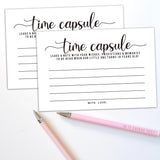 Time Capsule Cards For Birthday Parties, 1St Birthday Party Games, Or Baby Shower Games Activities For Guests, 50 Cards 4X6 Inches.