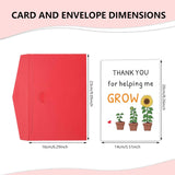 Teacher Appreciation Gifts Bulk, End Of Year Teachers Gift Cards, Thank You Teacher Card, Teachers Gifts Card, Teacherretirement Gift For Women, Thank You For Helping Me Grow Cards With Envelope