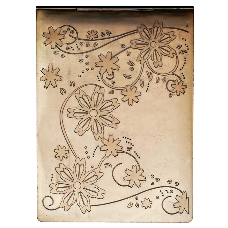 Flowers Leaves Butterfly Frame Background Plastic Embossing Folders For Card M