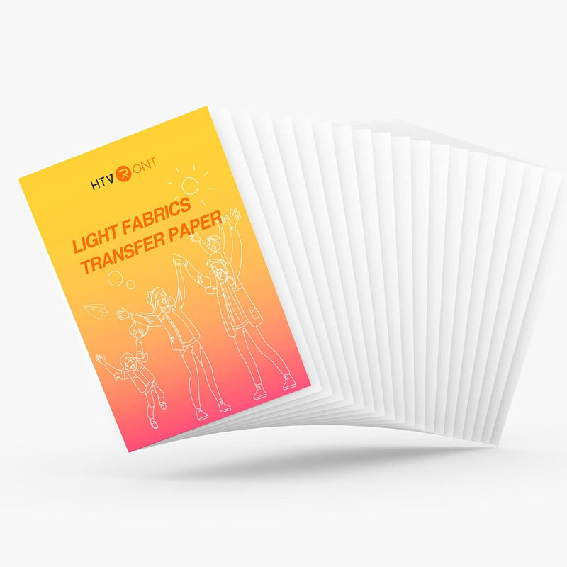 Printable Heat Transfer Vinyl - 20 Pack Heat Transfer Paper For T Shirts 8.5"