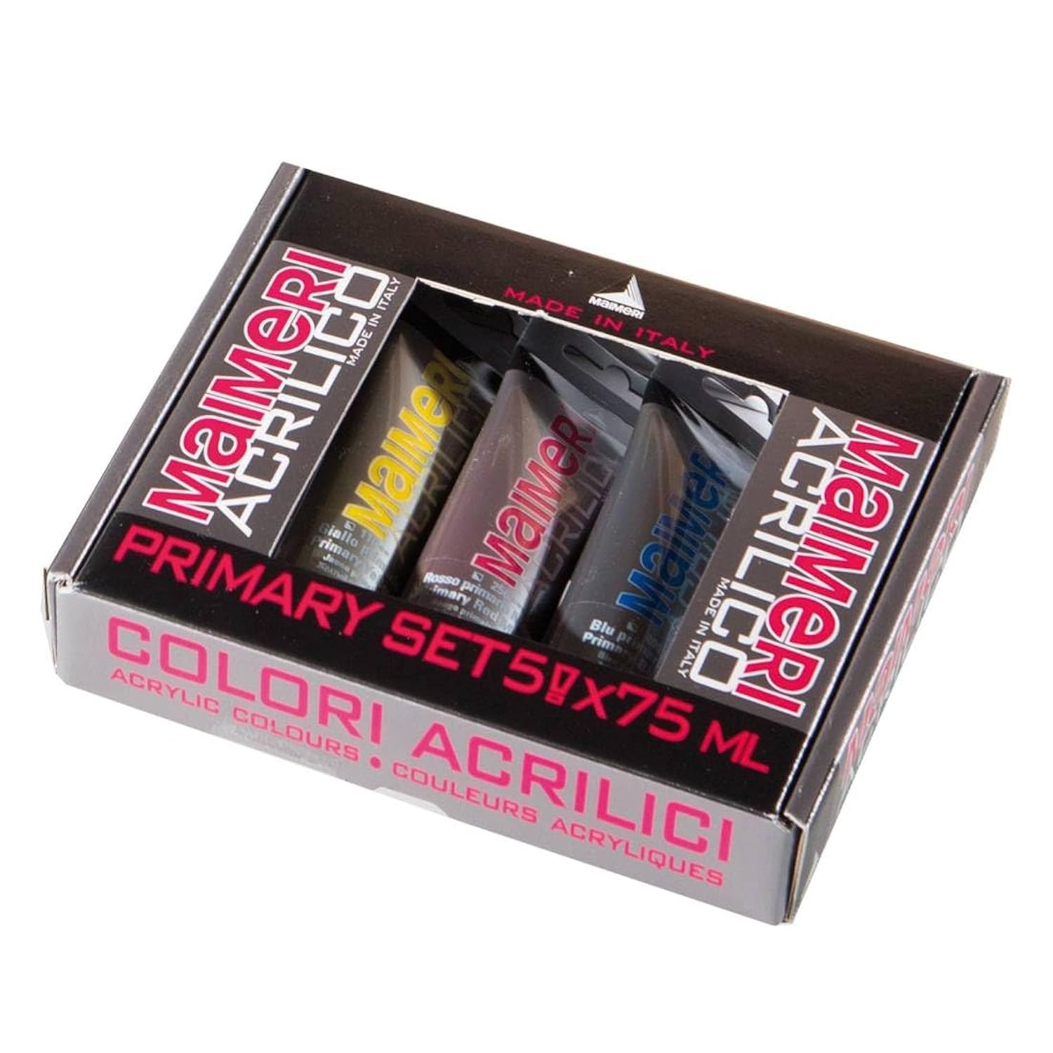 Maimeri M0998190 75ml Tube of Acrylic Multi Paint – Acrylic Paints (Multi, Black, 75 ml, Tube, 197mm, 157 mm)