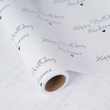 Birthday Wrapping Paper For Men - Happy Birthday Handsome Design For Special Friend, Husband, Boyfriend - 17 Inches X 16.5 Feet, Cut Lines On Back
