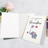 Cute Elephant First Mother'S Day Card For Grandma, Sweet 1St Mothers Day Card From Grandchild, Happy 1St Mother'S Day As My Grandma