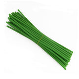 30Pcs 12Inch Artificial Flower Stem Covers For Diy Wedding Bouquet Corsage And Floral Arrangement, Green
