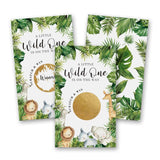 50 Pack Shower Scratch Off Game, Forest Animal Green Baby Shower Birthday Lucky Draw Card, A Little Wild One On The Way