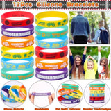 Monster Truck Party Favors Birthday Supplies For Boys Kids, Drawstring Bag Silicone Bracelet Keychain Tattoo Sticker Pinata Goodie Bag Stuffers Monster Truck Birthday Party Supplies Decor