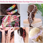 Pearl Beads For Jewelry Making, 32 Colors Round Pearls With Holes, 2000 Pcs 6Mm Handcrafted Colorful Loose Spacer Beads For Diy Craft Bracelet Necklace Earrings
