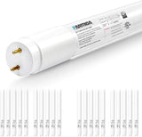 20 Pack 4FT T8 LED Hybrid Tubes 18W 2200LM 5000K Type A B Frosted Replacement