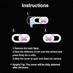 3-Pack Ultra Thin Butterfly Camera Cover for Laptop, Smartphone, Tablet, PC