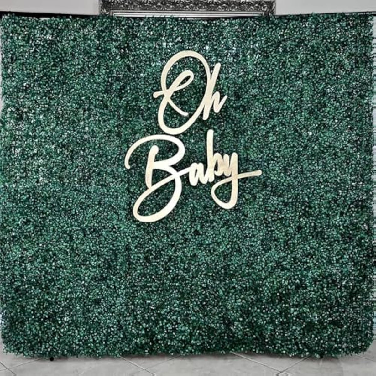 "Oh Baby" Sign for Baby Shower, Gender Reveal, 1st Birthday, Photo Backdrops