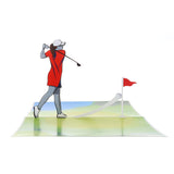 Women’S Golf Pop-Up Card – Celebrate Her Swing With Style – Birthday, Thank You, Retirement – For Female Golfers, Coaches, Moms, Girlfriends – 6" X 8"