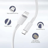 20W USB C Fast Wall Charger with 10FT USB C to Lightning Cable for iPhone 14 13 12 11