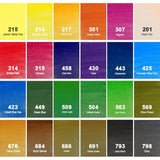 PHOENIX 24 Colors Watercolor Cakes with Plastic Palette & Paint Brush Non Toxic Gouache Paint Travel Watercolor Kit for Students, Beginners