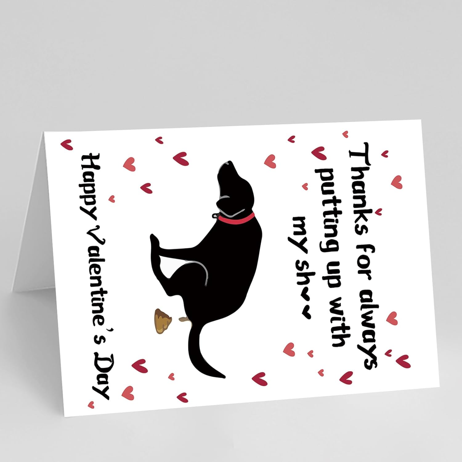 Naughty Valentines Day Card To Dog Mom Dad, Funny Puppy Valentine’S Day Gift Ideas, Happy Vday Greeting Card For Friends