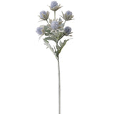 3 Pack Artificial Thistle Flowers Eryngiums Faux Plants Floral Tree Picks Christmas Greenery Picks And Sprays For Garden Wedding Prom Party Bouquet Floral Arrangement (Blue)