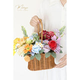 38Pcs Artificial Flowers Box Set, Silk Fake Flower For Diy Wedding Bridal Bouquet Corsage Centerpieces Decor Floral Arrangement Decor (Rainbow)