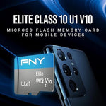 128GB Elite microSDXC, 100MB/s, Class 10, U1, V10, A1, Full HD, UHS-I