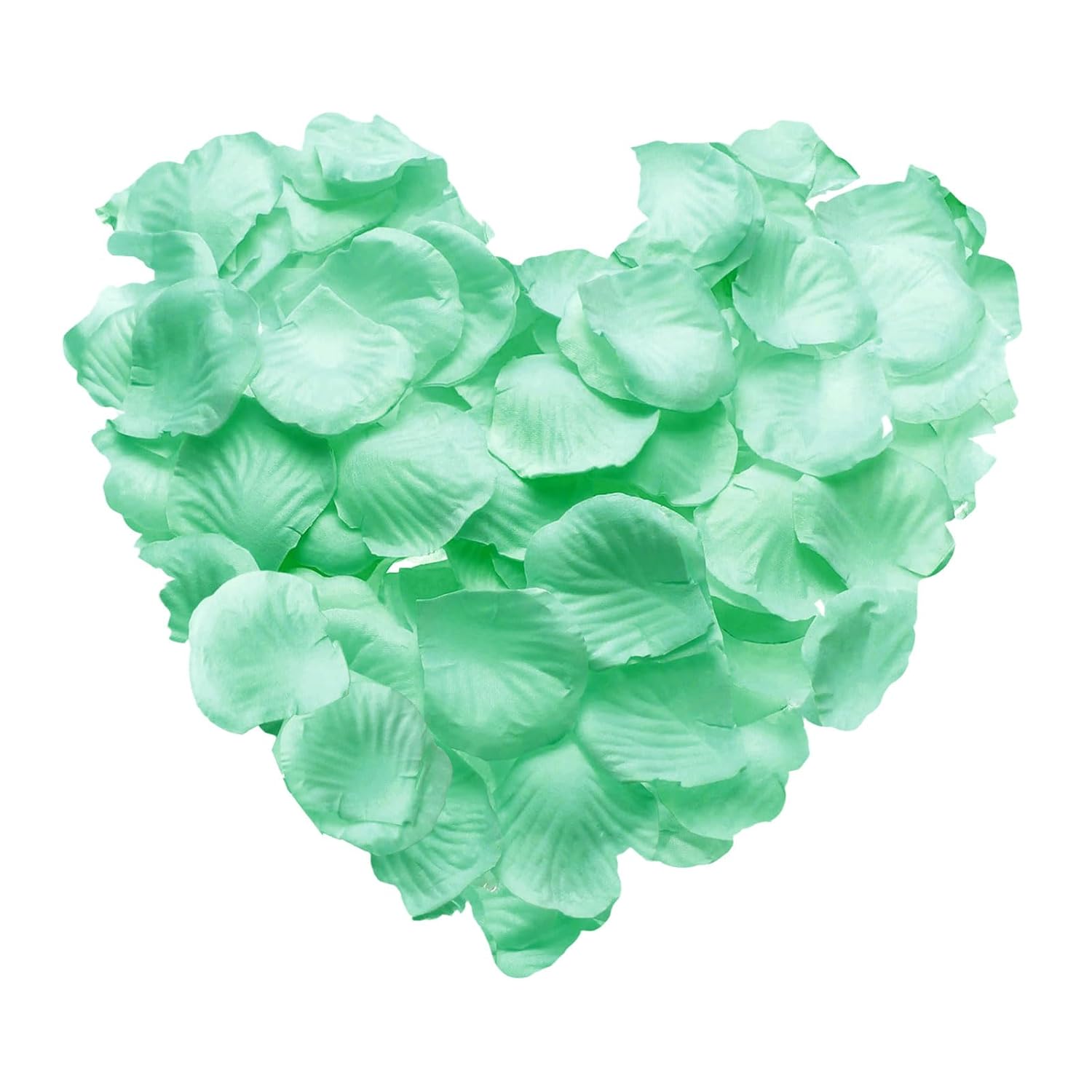 1000Pcs Artificial Rose Petals Fake Silk Flower Petals For For Wedding Party Proposal Anniversary Decoration, Mint Green