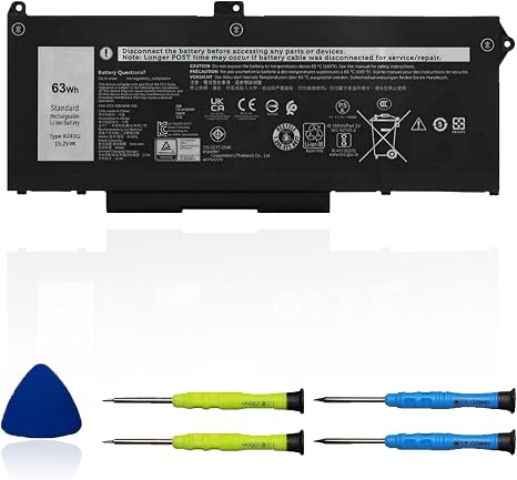 Dell RJ40G 63Wh Laptop Battery Replacement for Latitude 5420 5520 Precision 3560 M033W