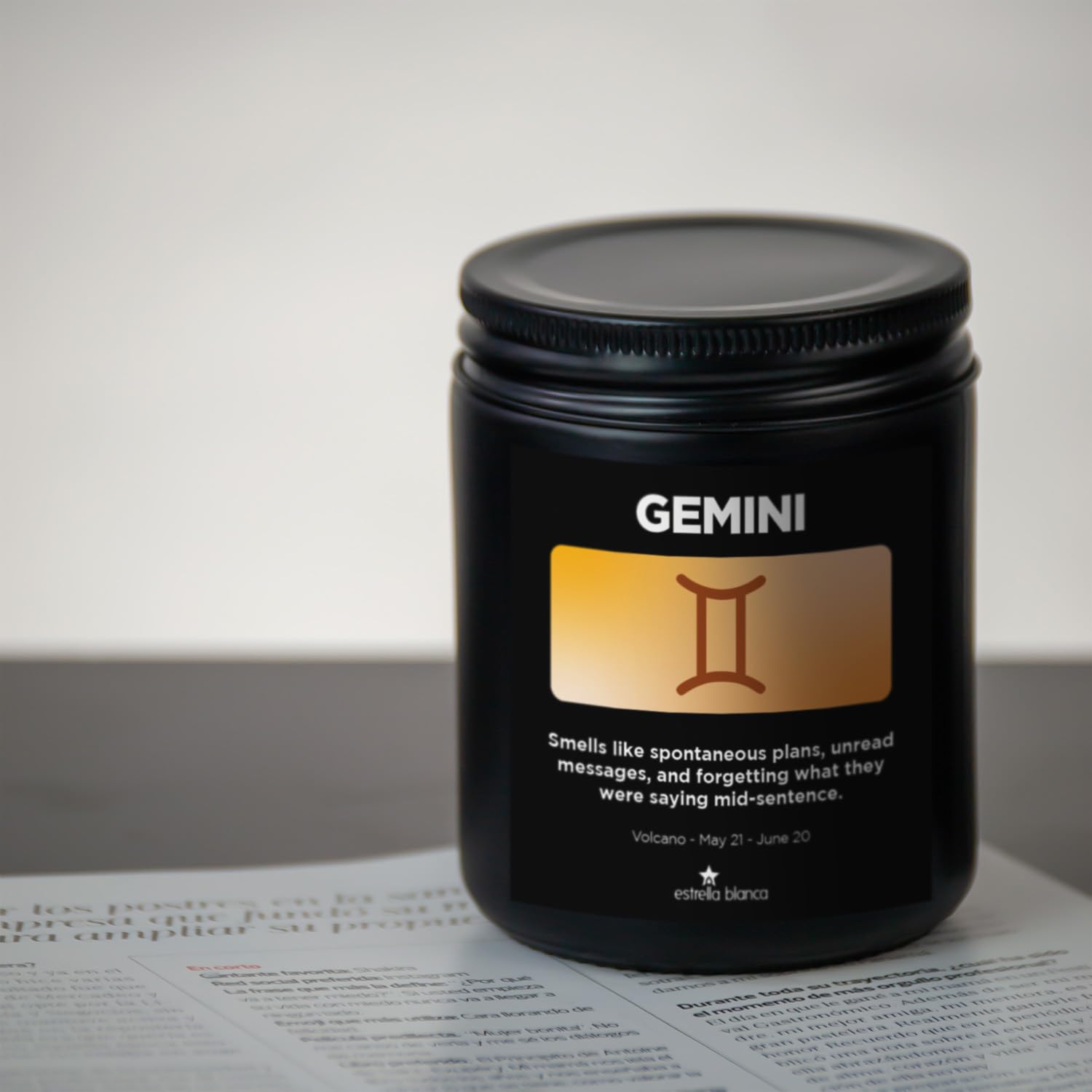 9Oz Gemini Gifts May June Birthday Astrology Gifts For Women, Candles For Women Scented Candle For Home, Soy Wax, For Zodiac Birthdate, Zodiac Candles