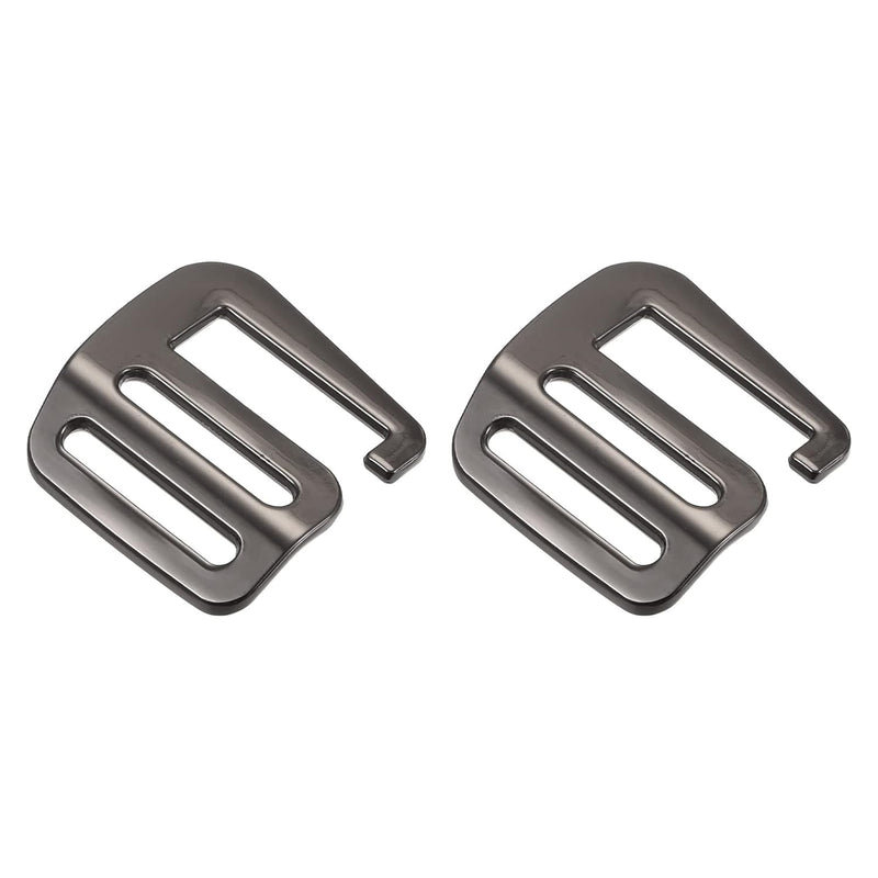 Metal G Hooks Webbing Buckles, 2Pcs 0.98" 25Mm G-Hook Wave Buckle Adjuster Sli