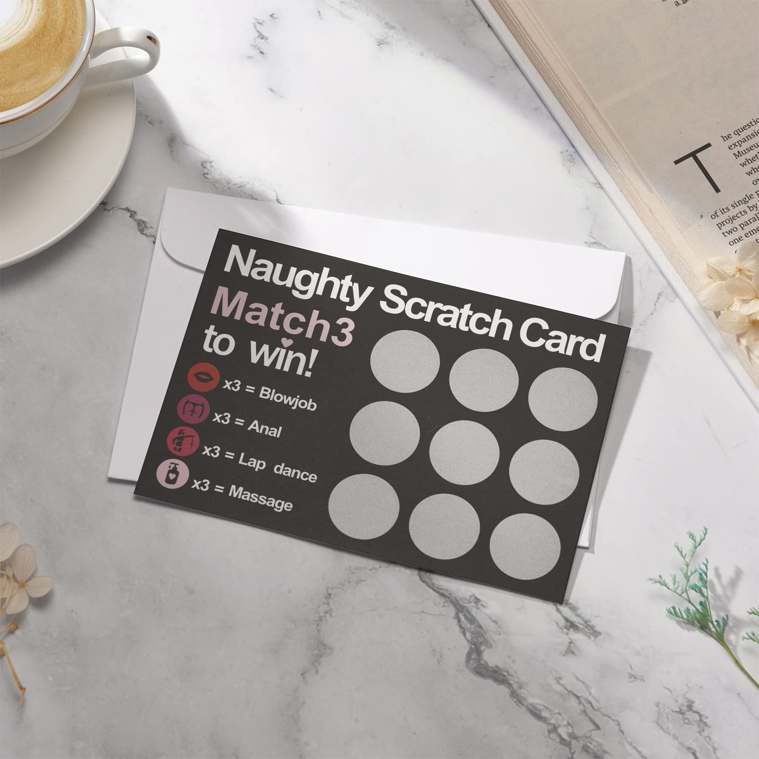 Funny Naughty Gift For Him, Naughty Scratch Card, Birthday Scratch Card, Birthday Gift For Him, Gift For Boyfriend, Gift For Him, Surprise Your Boyfriend, Husband, Or Other Half With This Funny , Funny Scratch Card.Valentine'S Day Scratch Card (3 B)