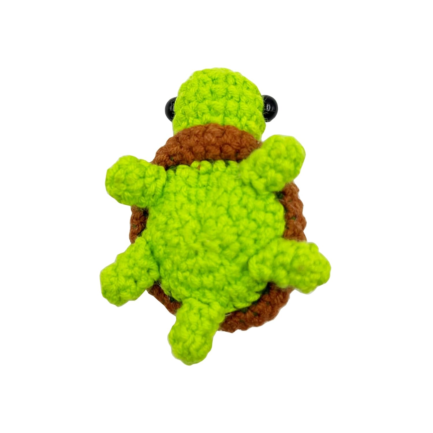 Valentines Day Gifts, Handmade Cute Crocheted Sea Turtle Pocket Hug Token, Small Gifts, Greeting (Brown Turtle)