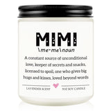 Mimi Gifts For Grandma, Funny Mimi Mothers Day Gifts, Christmas Thanksgiving Gift For Nana Nanny Granny Grandma Grandmother From Grandkids, Handmade Candle Gift