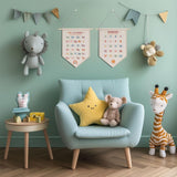 2 Pcs Rainbow Alphabet Numbers Wall Decor Homeschool Supplies Classroom Decor, Educational Wall Hanging Pennant Flag Banner Teacher Office Bedroom Home Decor Wall Art Christmas Birthday Gifts