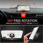 2-Pack Magnetic Phone Holder for Car, Strong Magnet, 360° Rotation Mount