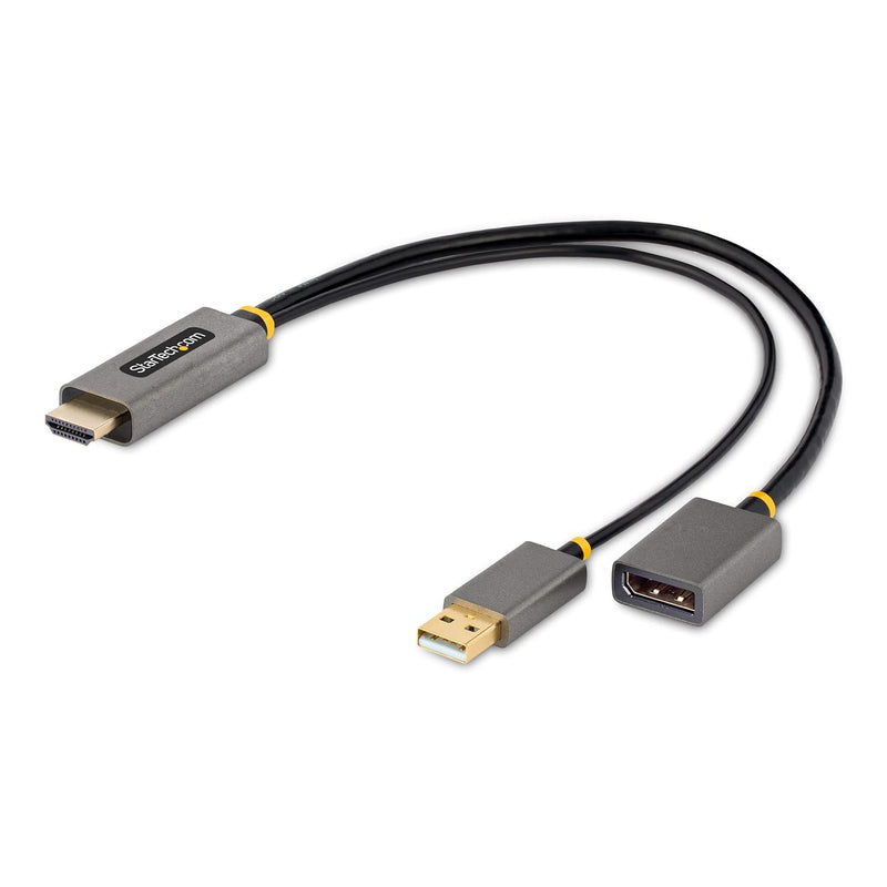 1Ft (30Cm) Hdmi To Displayport Adapter Cable, Active 4K 60Hz Hdmi 2.0 To Dp 1.