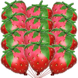 12 Pack Gaint Strawberry Balloons 23 Inch Cute Strawberry Balloons For Cute Berry First Birthday Party Themed Decorations