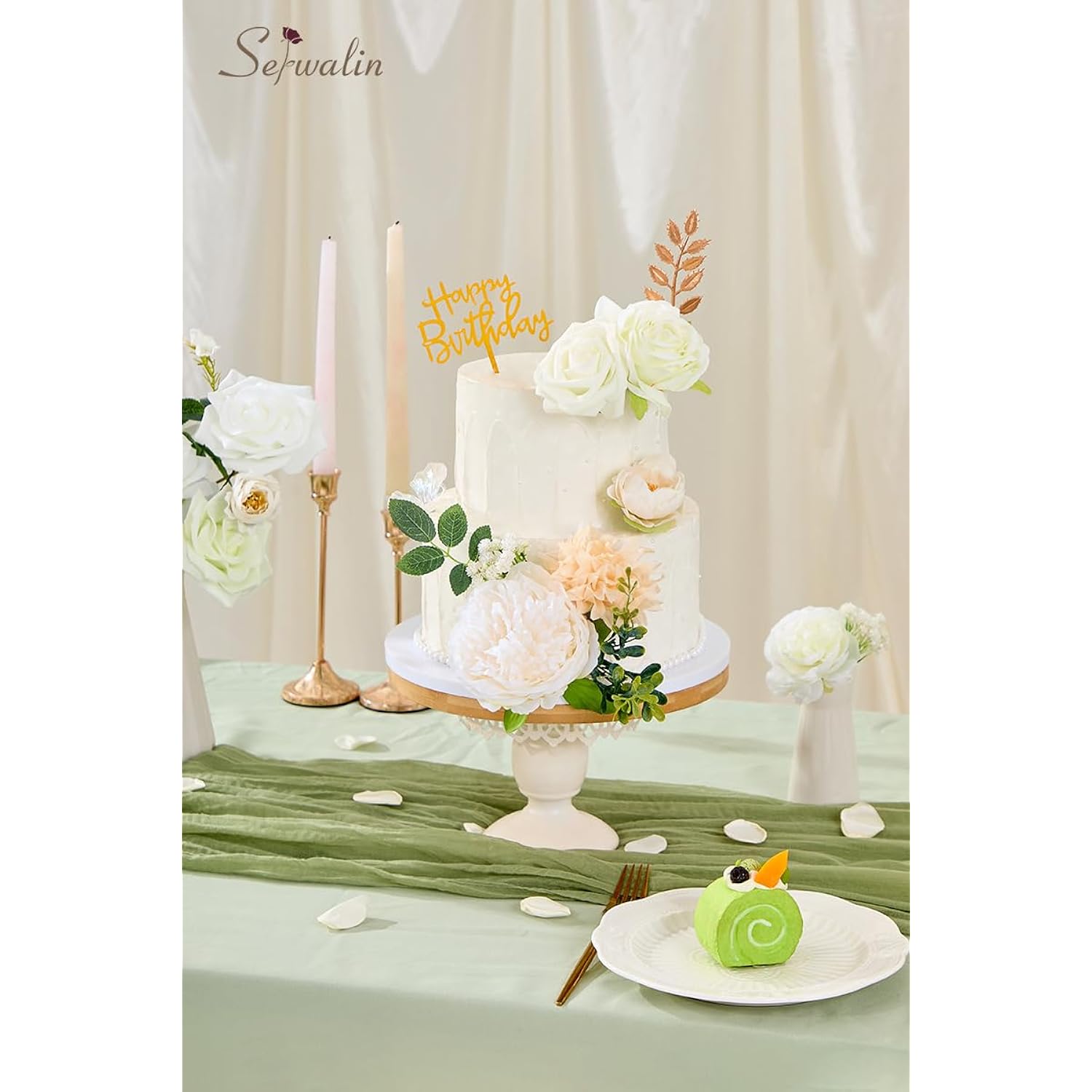 Artificial Flowers White Peony Flowers Fake Wedding Flowers Cake Flowers For Wedding Bouquets Bridal Shower Centerpieces Floral Arrangements Party Decor