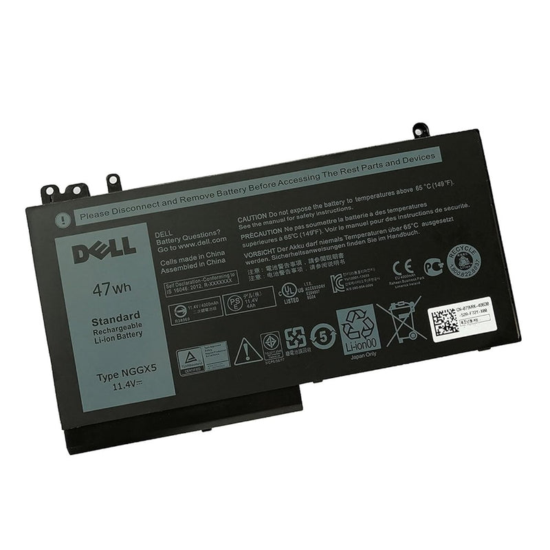 Dell Nggx5 11.4V 47Wh Ltptop Battery Replaceable For Dell Latitude E5270 Noteb