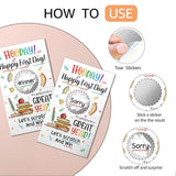 50Pcs Hooray Happy First Day Scratch Card, Funny New Year Scratch Off Game For Group Activity, New Year Raffle Tickets Party Supplies, Lottery Game Student Friends Gathering For Reading Lover