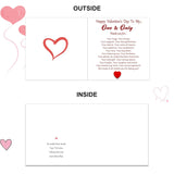 Special Happy Valentine’S Day Card, Valentine’S Day Card For Him Her Boyfriend Girlfriend, Happy Valentine’S Day To My One And Only