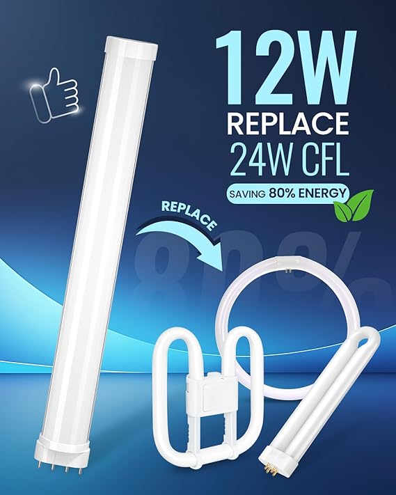 2G11 LED Light Bulb 12W 4000K Natural White 4 Pin CFL Replacement Ballast Bypass 12.6 Inch